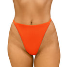 Orange Only Fans G-String Bikini Bottom on a white background